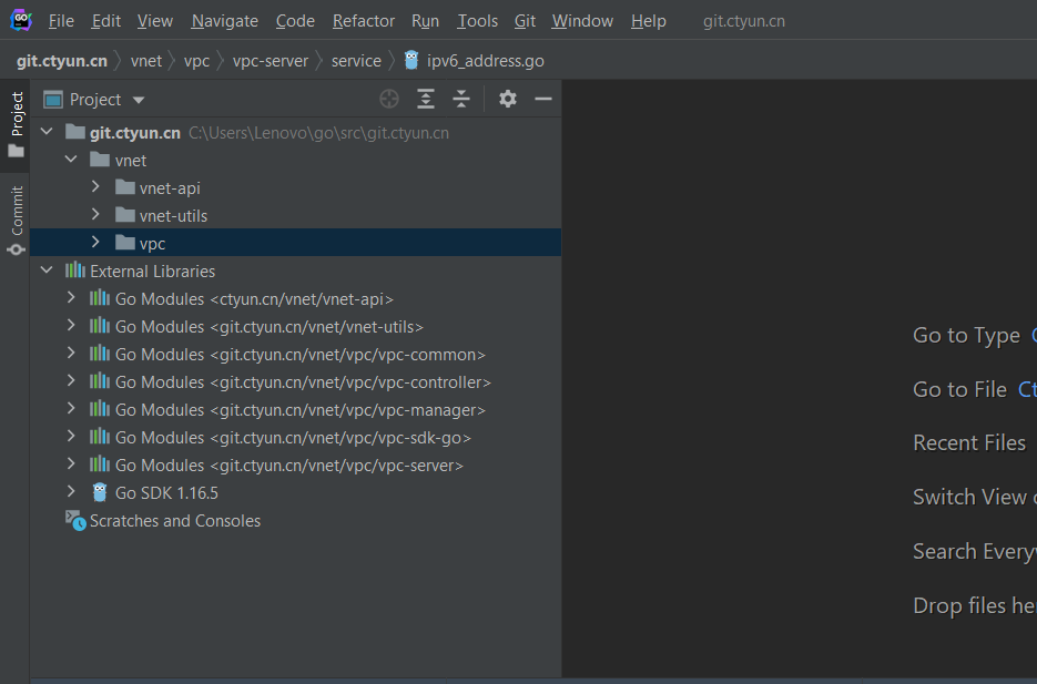 golang project structure